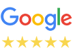 5-star rating on Google